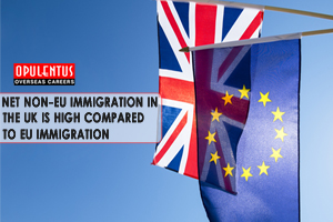 Net Non-EU Immigration in the UK is High Compared to EU Immigration